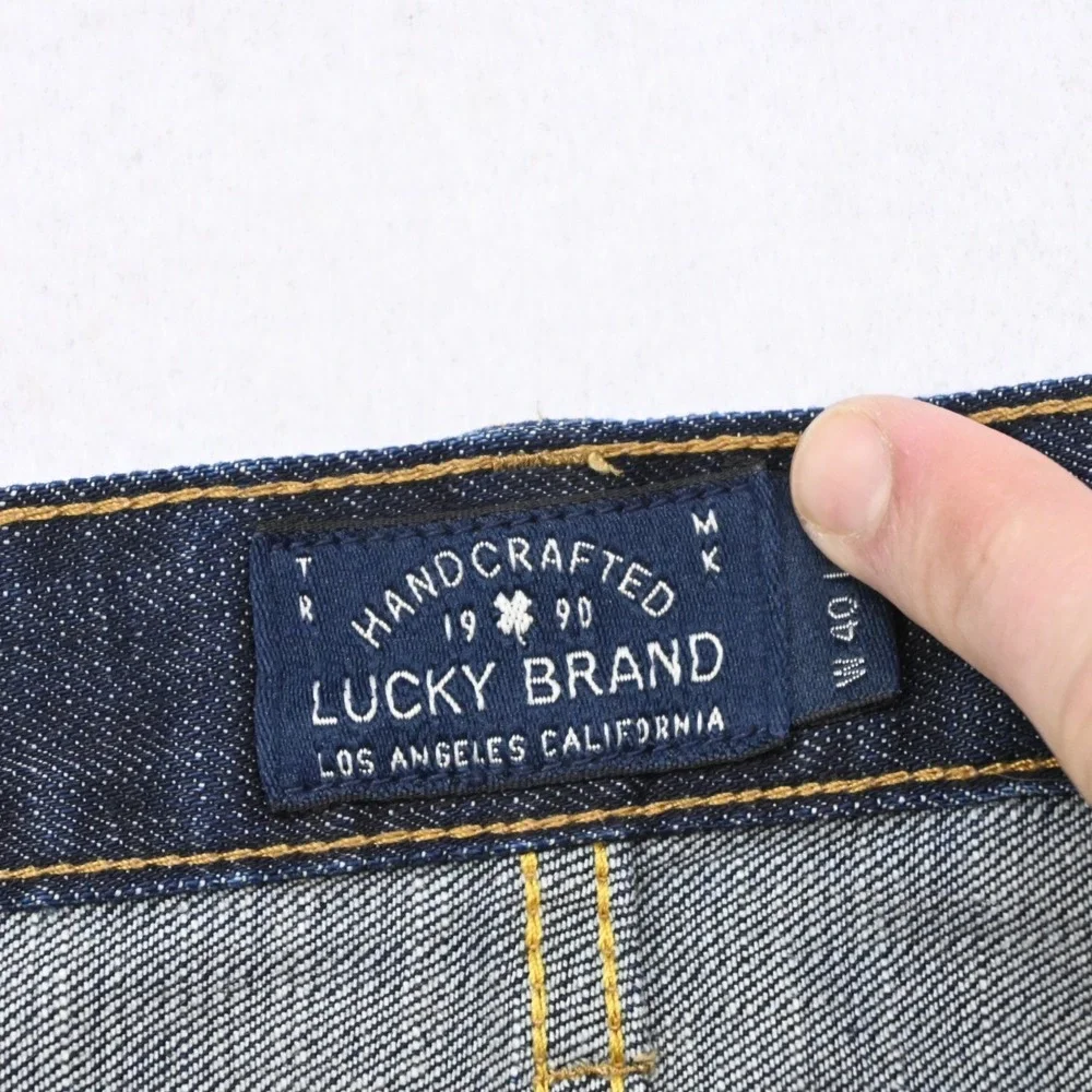 Lucky Brand 361‎ Vintage Straight Stretch Denim Blue Jeans Mens Size 40 x 30***